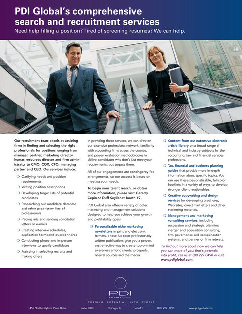 Recruiting Services Flyer