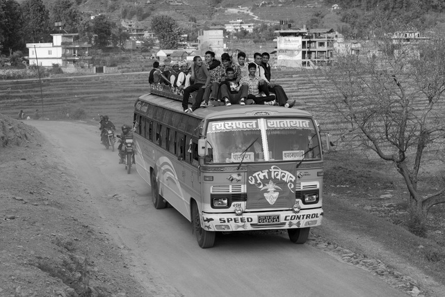 Party Bus, near Pokhara