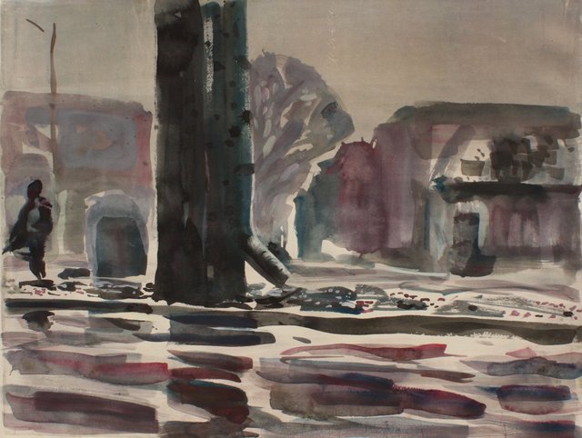 Crossing the Expressway 22 x 29"