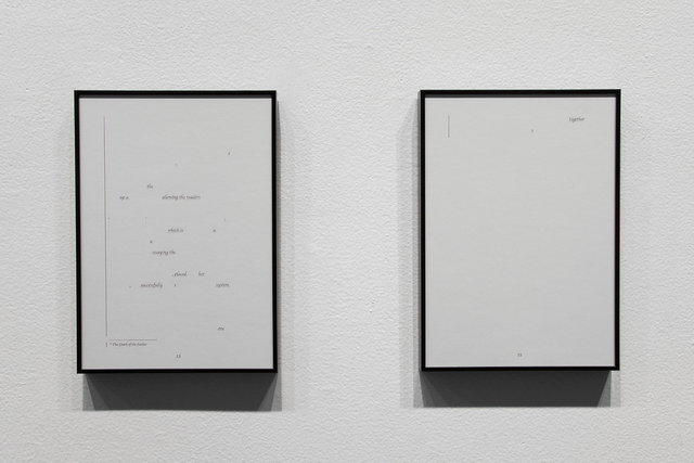 Scaffolding, 15 archival prints, 2009-2012 21.4 x 30.2 cm (individual frame) / 30.2 x 530.5 cm (installation) | Photo: Alexa Hoyer