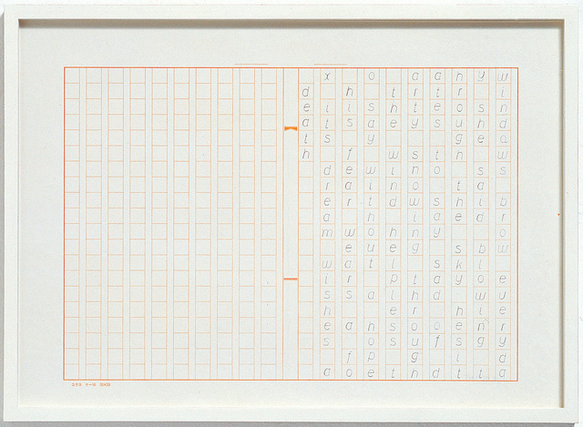 Telling Nakahara Chuya, graphite and ink on paper, 2005