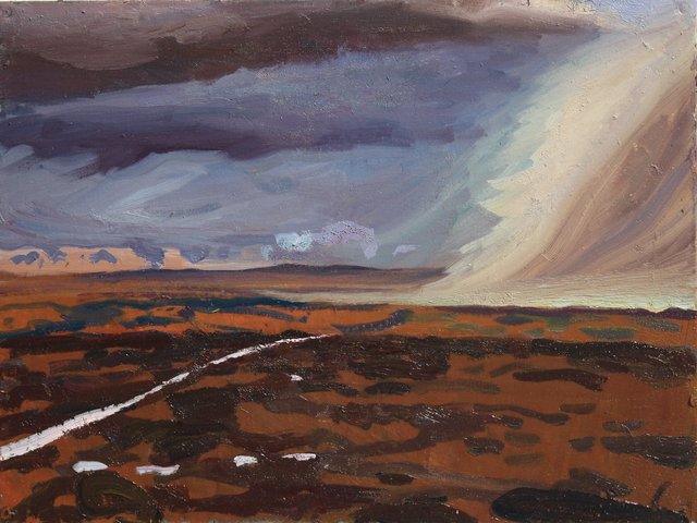 Rain on the Plain 20 x 24"