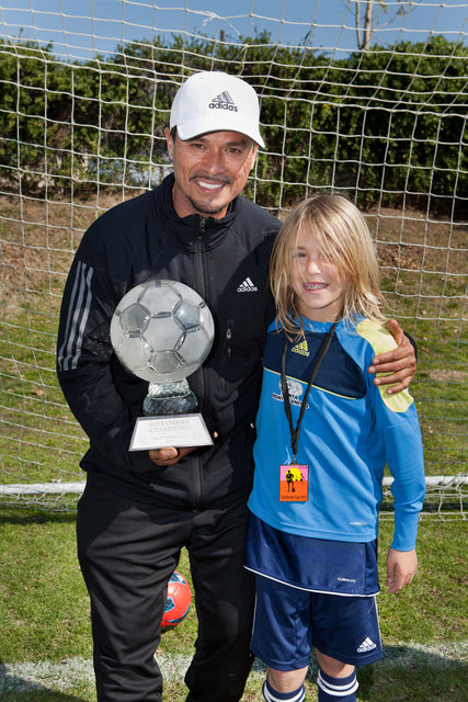 Coach Nico and Caden Crowley
