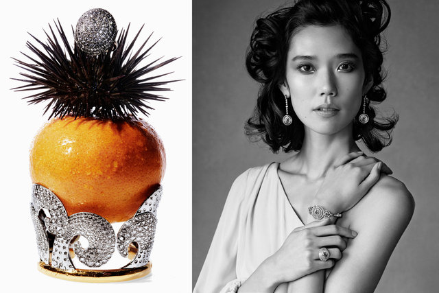 Vogue Japan. Tao Okamoto. Tiffany/ Treasures of the Sea, July 2015.