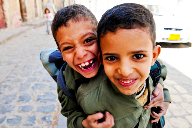 Yemeni school boys