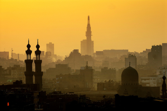 Cairo in een permanente smog voor Residence