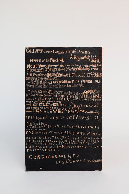 Lettre "journée inversée élèves / professeurs" - Collège Politzer
