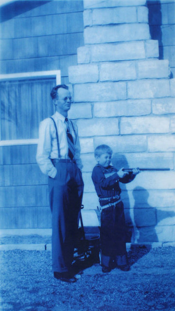 Tommy on Christmas Day, 1948