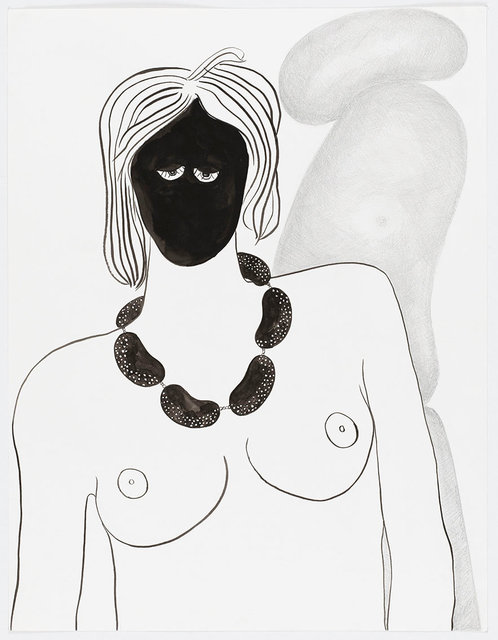 Model Showing Sausage Necklace