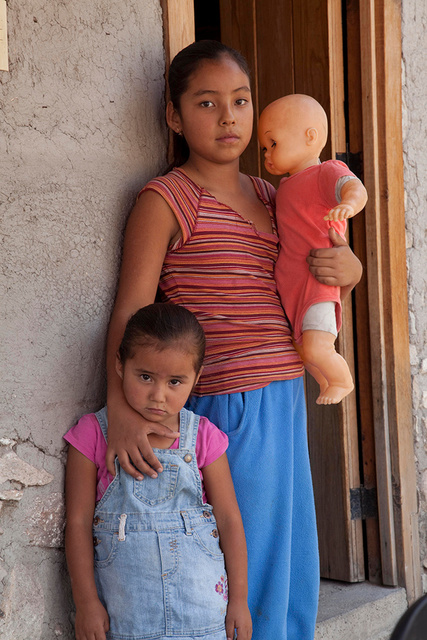 Sisters with Doll, Mexico