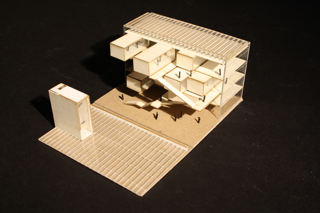 Maqueta Edificio de posgrados / Graduate center model