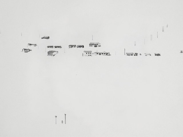 Icelandscape 4, 2008, graphite on paper, 12 x 16"