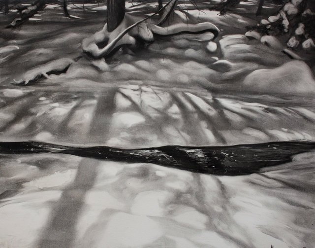 6-Mile Creek- February, 21 x 27" sold