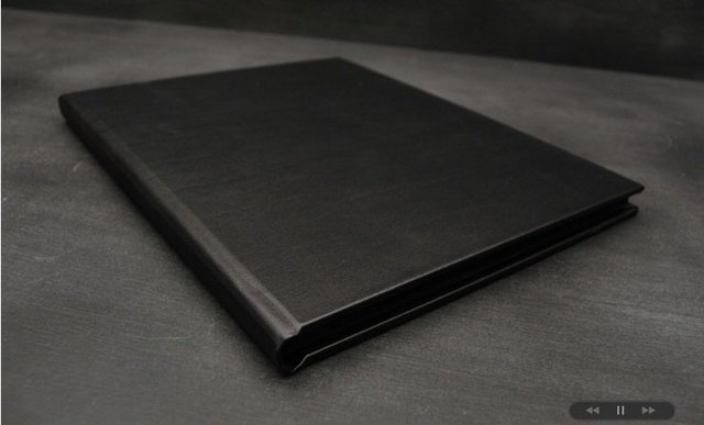 leather bound photo album