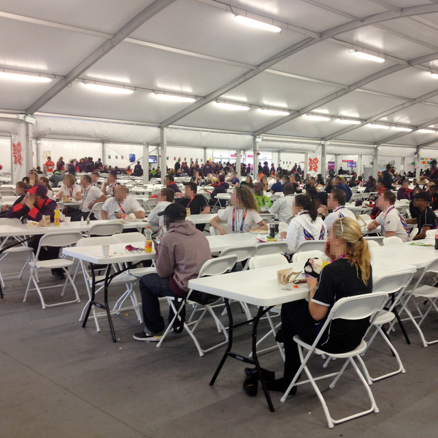 Workers canteen, Olympic Park, 2012