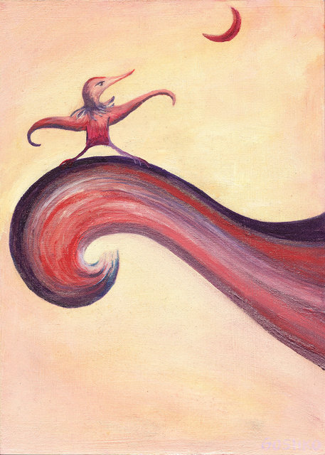Surfing Bird