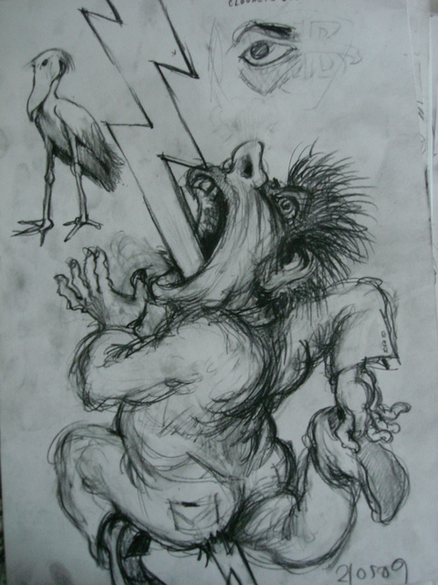 eat thunder, clooney´s eye watching