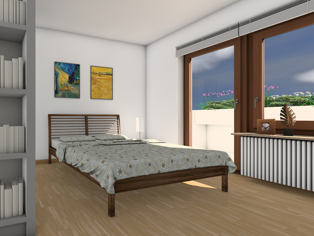 Umwandlung Bestandswohnung | Schlafzimmer Bett