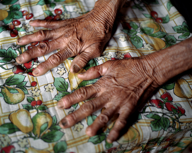 The hands of doña Lena 