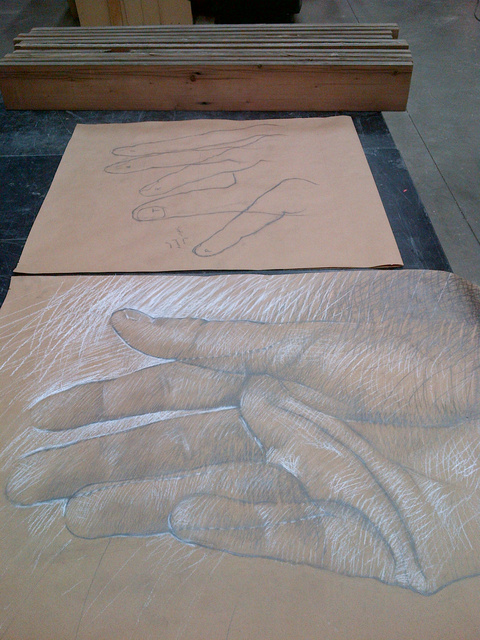 Drawings and redwood