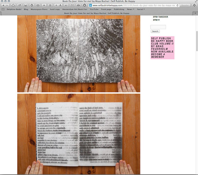 SELF PUBLISH BE HAPPY - BOOK DU JOUR - MAY 2013