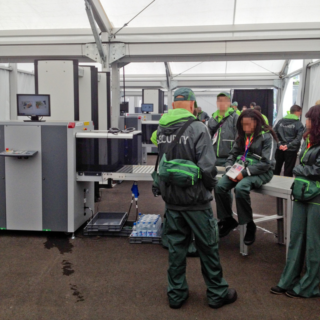 X-Ray screening area, Olympic Park, 2012