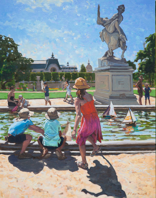 Sailboats and Centaur in the Tuileries