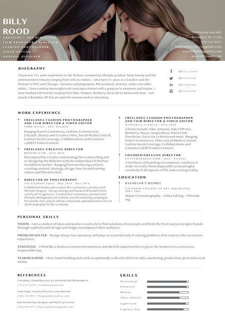 BillyRood_Resume_2021