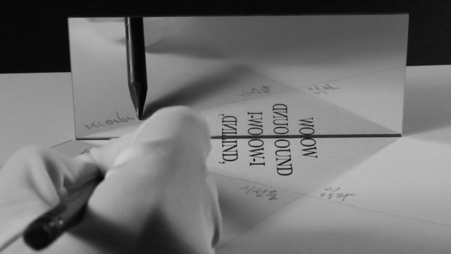 Mirror Writing Love, video still, 2013