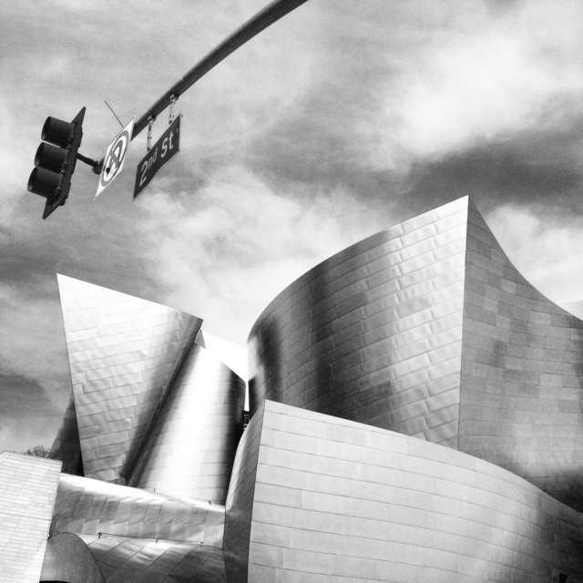 WALT DISNEY CONCERT HALL - B&W 2