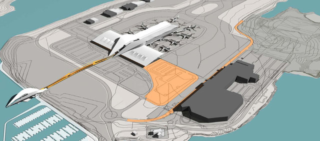 Ferry Terminal & Pedestrian Bridge - 3D model view