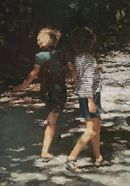 Just a perfect day 01 oil on canvas, 70x100 cm.