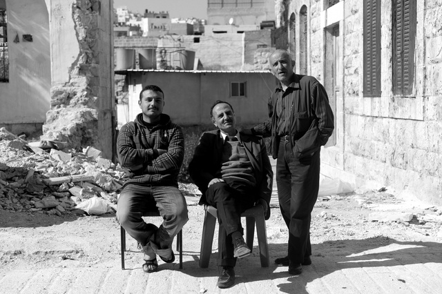 Three men in Hebron