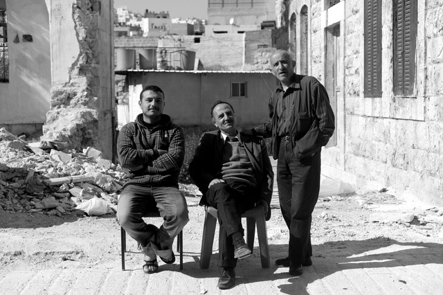 Three men in Hebron