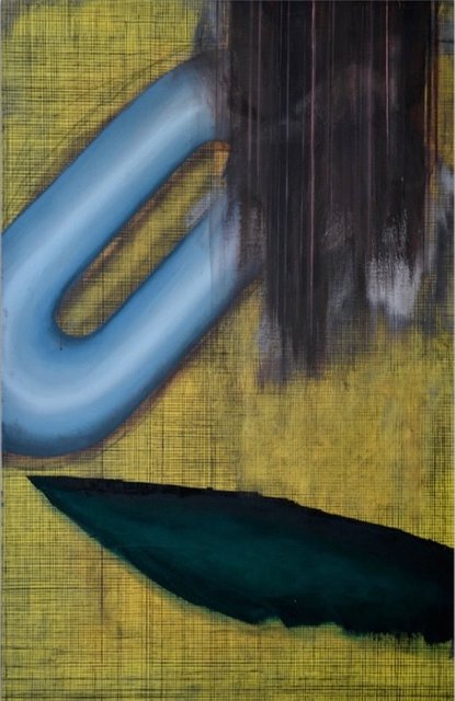 Untitled, Öl und Kohle auf Leinwand, 115 x 173 cm, 2017