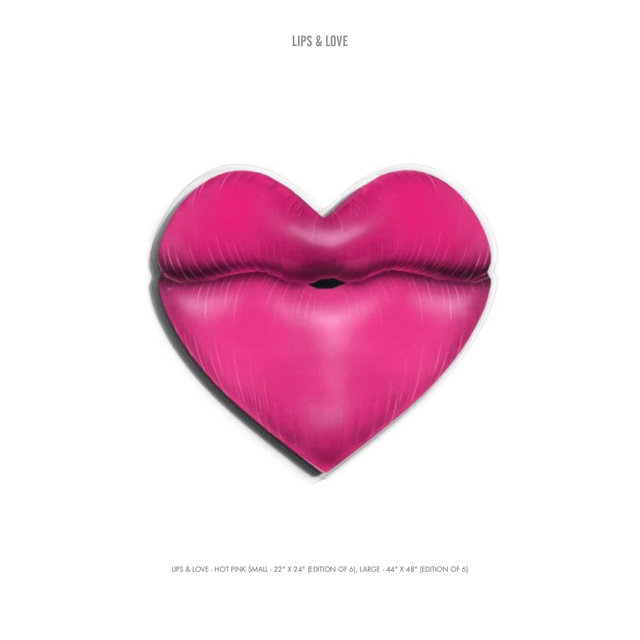 LIPS & LOVE - HOT PINK SMALL - 22" X 24" (EDITION OF 6), LARGE - 44" X 48" (EDITION OF 6).jpg