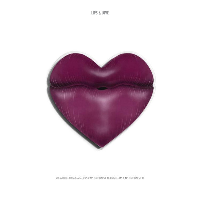  LIPS & LOVE LIPS & LOVE - PLUM SMALL - 22" X 24" (EDITION OF 6), LARGE - 44" X 48" (EDITION OF 6).jpg