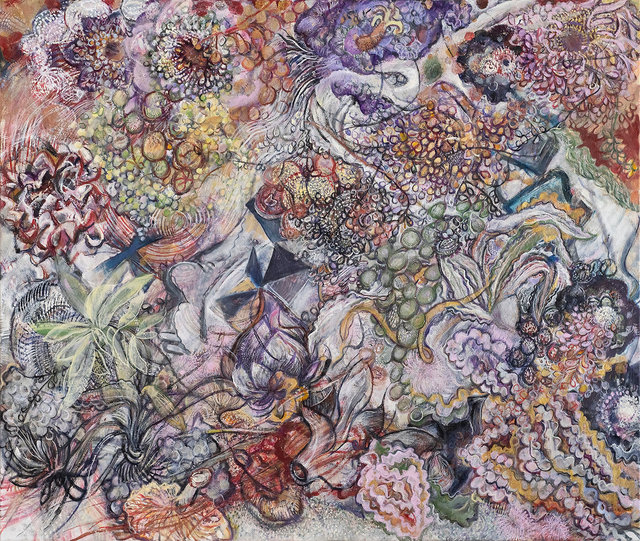 Cortile di Algerie con Alvarosa nera e Fung 2021, 110x130 cm Ol_L, F_ Richard Zazworks, jpg.jpg
