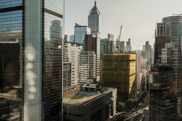 HK Skyline shot from the Mariott Hotel