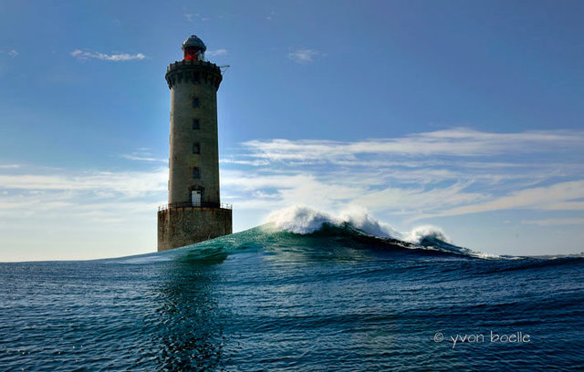 Phare de Kéréon, passage du Fromveur, Ouessant, Finsitère