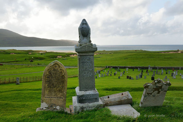 Hébrides extérieures, île de Lewis, cimetière de Scarista