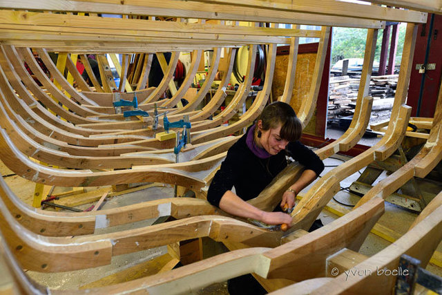 Charpentier de marine aux Ateliers de l'Enfer à Douarnenez ‐ Finistère