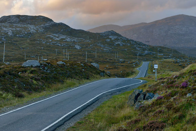 Hébrides extérieures, île de Harris, route de Tarbert