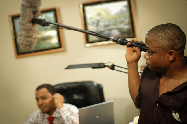 Plateau du film " Dangerous Twins ", du réalisateur Tade Odigan