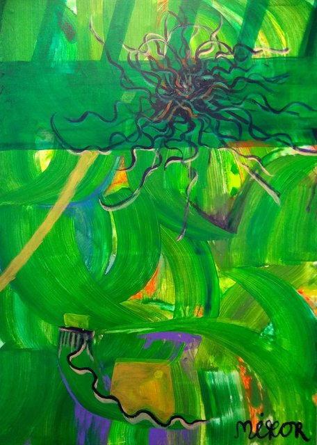 View From The Balcony (Green), 2019