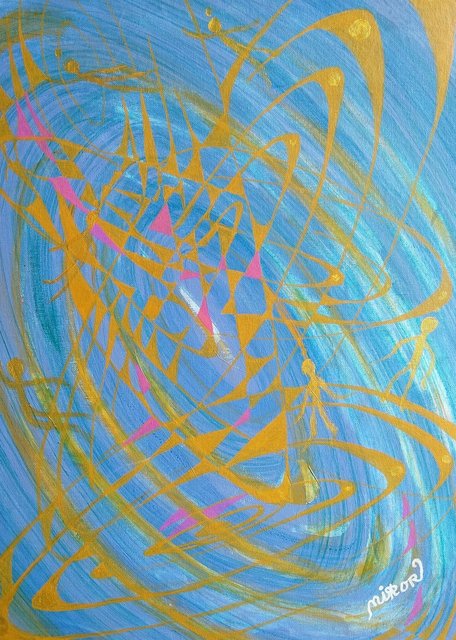 Spinning Galaxy (2018) / 16" x 22" / SGD 750