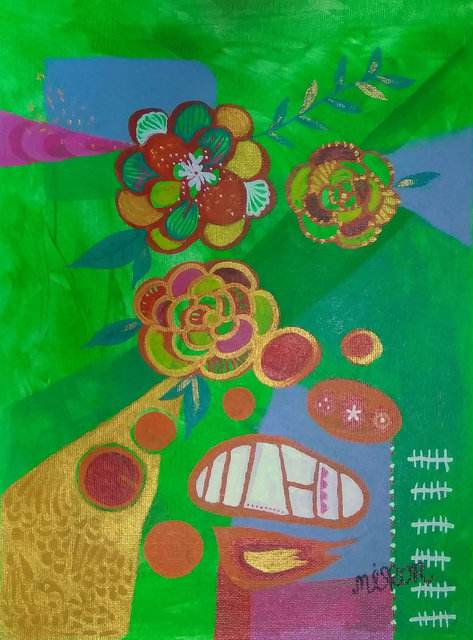 Green Paradise (2018) / 8.5" x 11.5" / SOLD