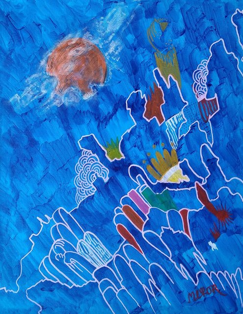 Night Town (2018) / 14" x 18" / SGD 550