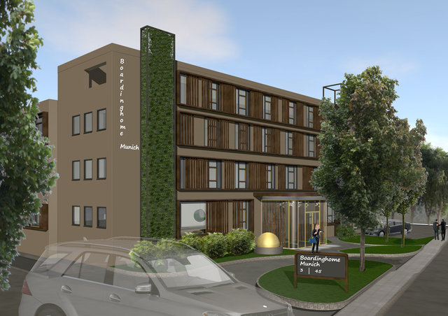 Boardinghotel Golden Ball | Dornach | Fassadenvariante