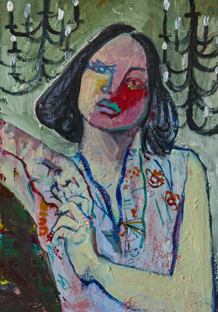 Girl with Chandelier